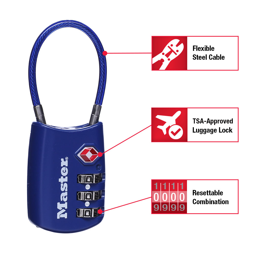 4688D Set Your Own Combination TSA-Approved Luggage Lock – Master Lock Store