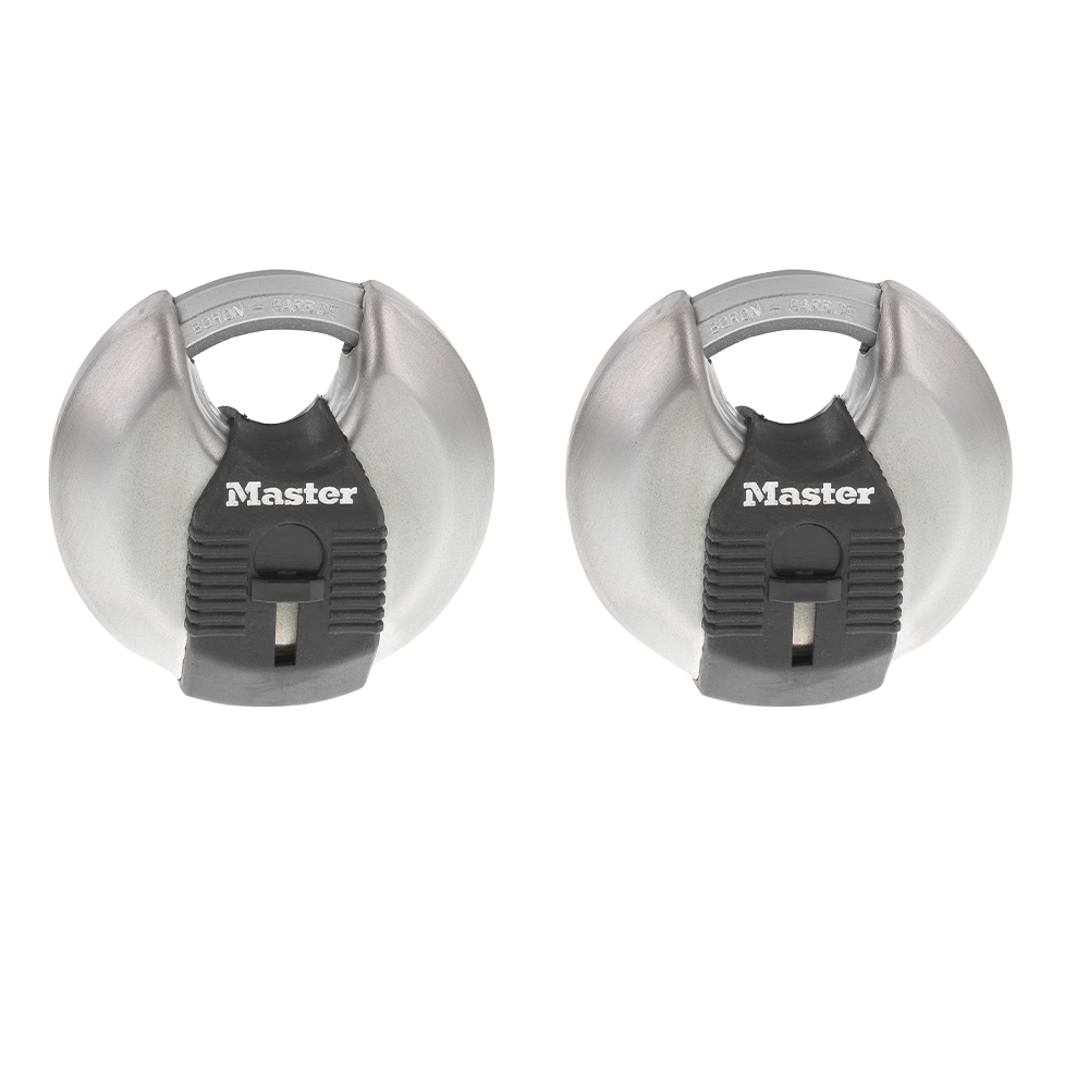 M40X Series Magnum® Stainless Steel Discus Padlock, 2-Pack & 3 