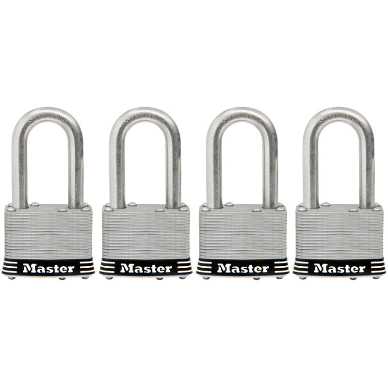 1-3/4in (44mm) Wide Laminated Stainless Steel Pin Tumbler Padlock