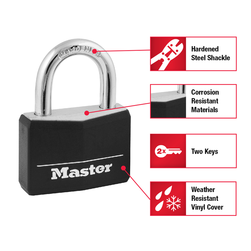 Padlock Store 141D Covered Solid Body Padlock – Master Lock Store