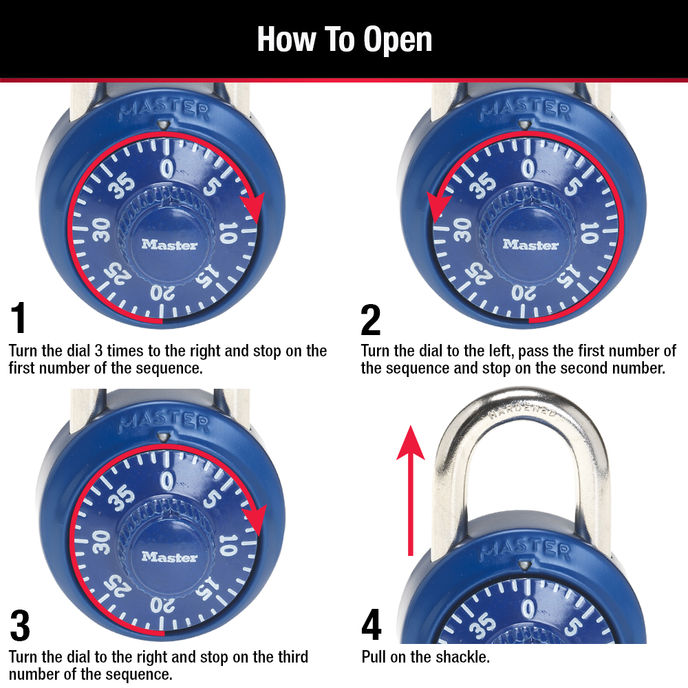 Padlock Commination 1530DCM Combination Dial Padlock with Aluminum Cover – Master Lock Store