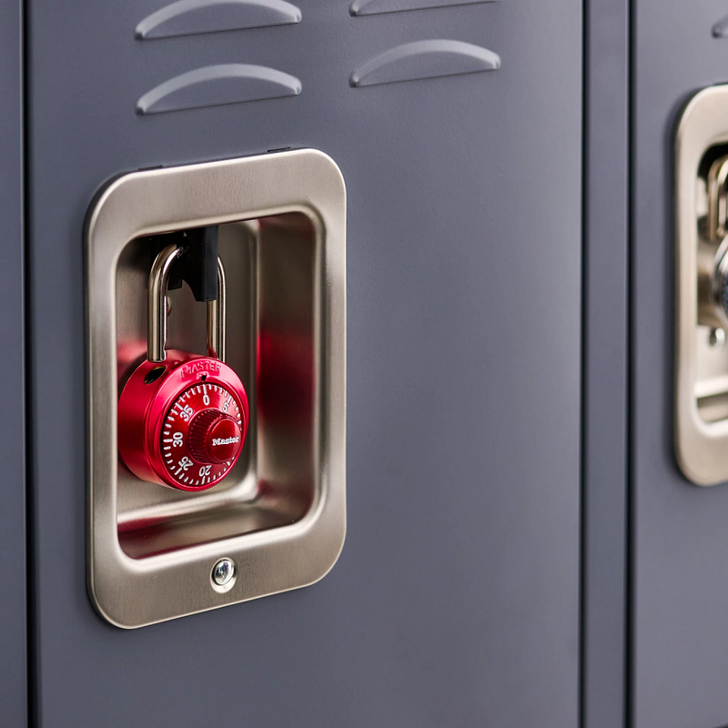 Combination Dial Padlock with Aluminum Cover 1530T; 2-Pack; Assorted Colors