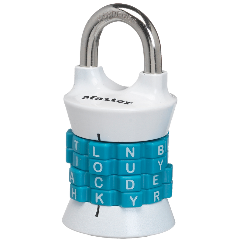 Set Your own WORD Combination Padlock 1535DWD; Assorted Colors
