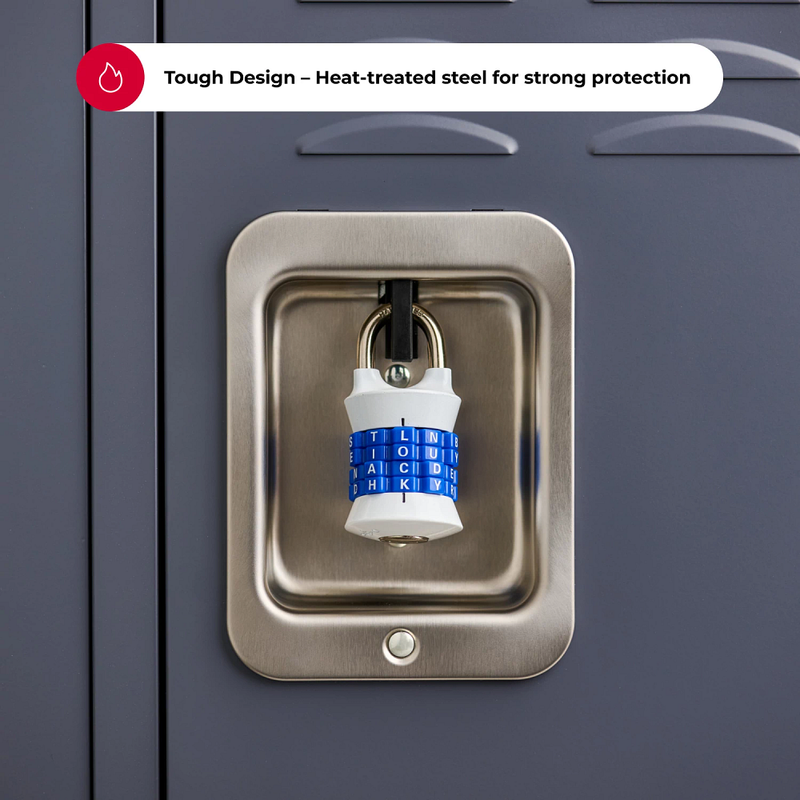 Set Your own WORD Combination Padlock 1535DWD; Assorted Colors