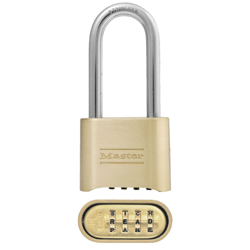 Bronze Solid Body Combination Lock, 2 in Wide