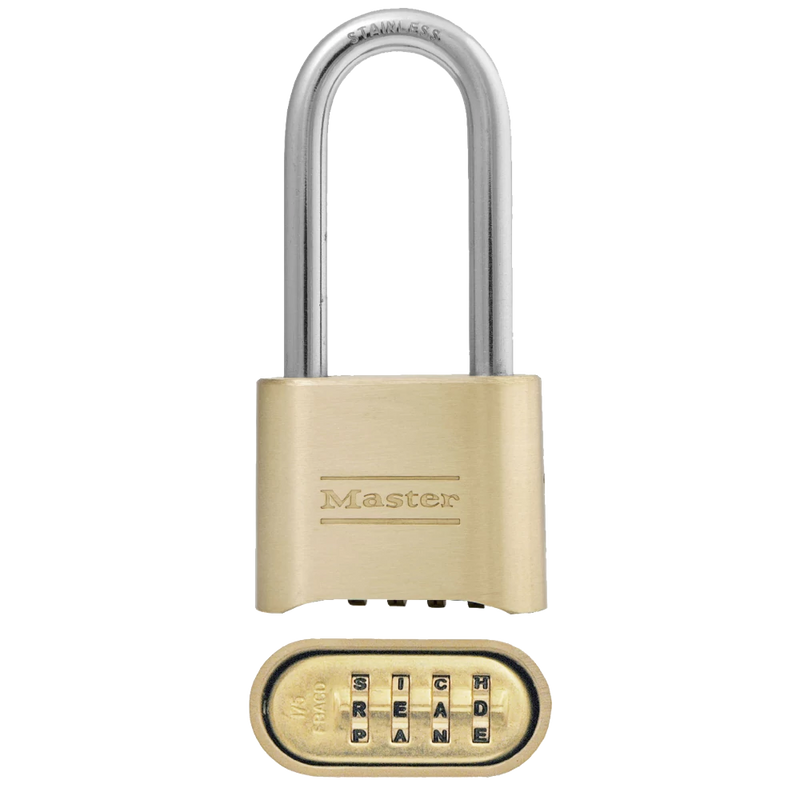 Bronze Solid Body Combination Lock, 2 in Wide