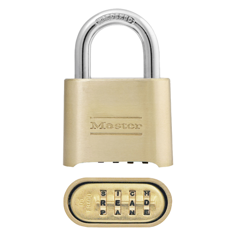 Bronze Solid Body Combination Lock, 2 in Wide