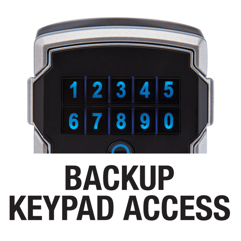 Portable Bluetooth® Lock Box for Keys, Metal, 3-1/4 in — 7-13/64 in