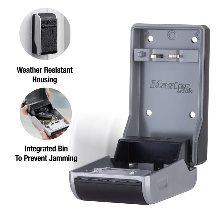 thumbnail image 2 of Outdoor Key Lock Box With Combination - Wall Mount Or Portable, Holds Up To 5 Keys 2 of 4