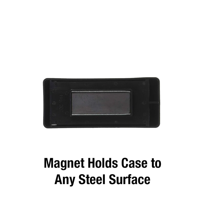 Portable Magnetic Lock Box for Keys, Plastic, 2 in W × 1–3/16 in H