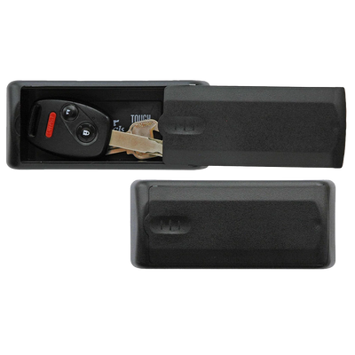 Portable Magnetic Lock Box for Keys, Plastic, 2 in W × 1–3/16 in H