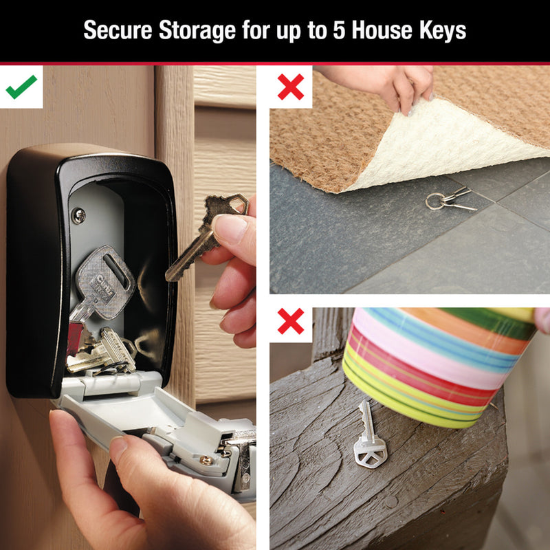 Heavy Duty Wall Mount Lock Box for Keys, 3-1/4 in x 2-1/4 in