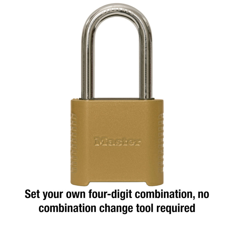 Long Shackle Set Your Own Combination Lock, 2 in Wide