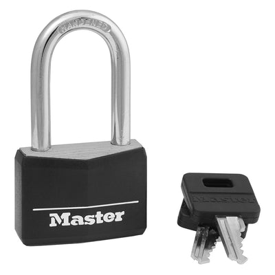 Vinyl-Covered Solid Body Padlock, 1-9/16 in Wide