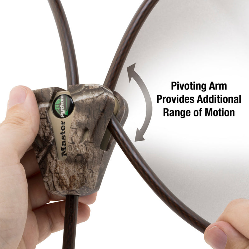 Adjustable Cable Lock, Mossy Oak® Blaze Python™ Lock, 6 ft x 5/16 in - 2-Pack