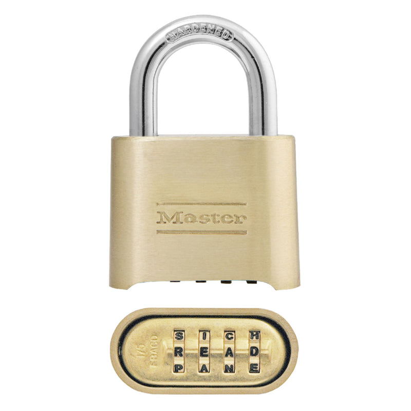 2in (51mm) Wide Set Your Own WORD Combination Solid Body Padlock