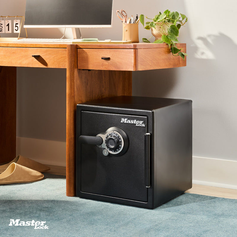 Master Lock Black Premium 2-Hour Fireproof Safe with Combination Dial, 1.2 cu-ft