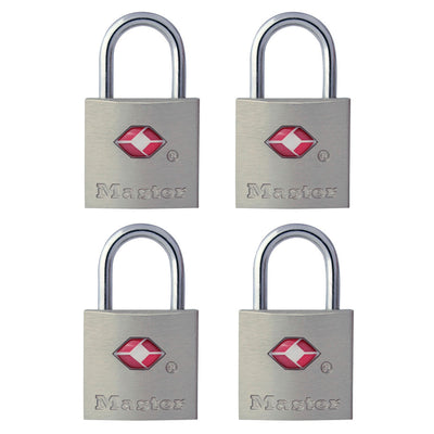 TSA Lock with Solid Metal Body, 7/8 in Wide