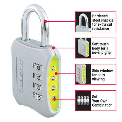 Large Set Your Own Combination Lock, 2 in Wide