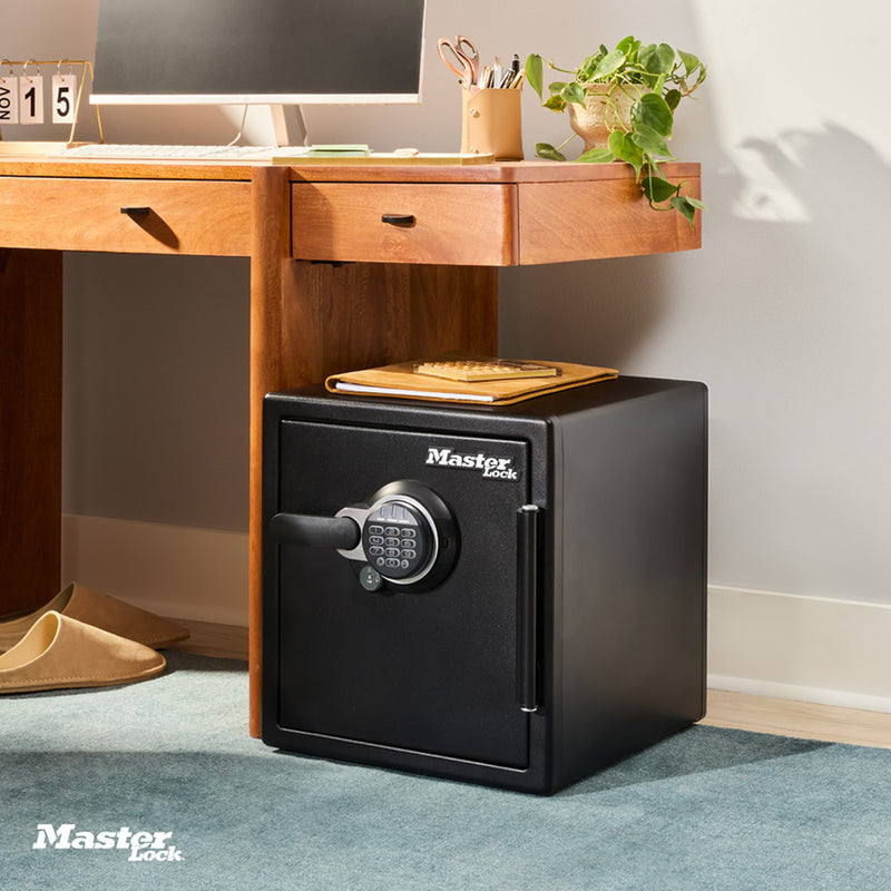 Master Lock Black Premium 2-Hour Fireproof Safe with Digital Keypad, 1.2 cu-ft