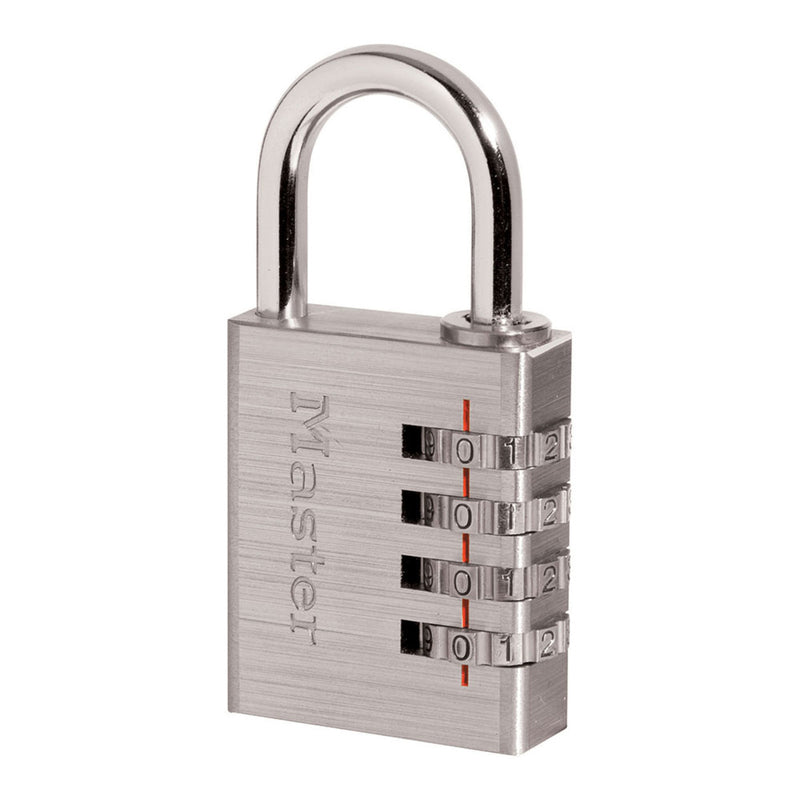 Solid Metal Combination Lock, 1-9/16 in Wide