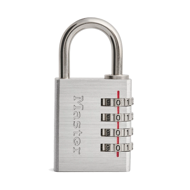 Solid Metal Combination Lock, 1–9/16 in Wide Metal Combination Luggage Lock, Set Your Own Combo, 1 9/16 in Wide