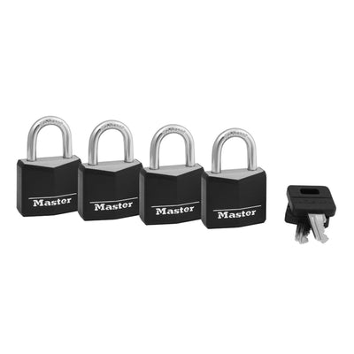 Vinyl-Covered Solid Body Padlock, 1-3/16 in Wide