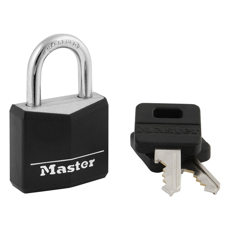 Vinyl-Covered Solid Body Padlock, 1-3/16 in Wide