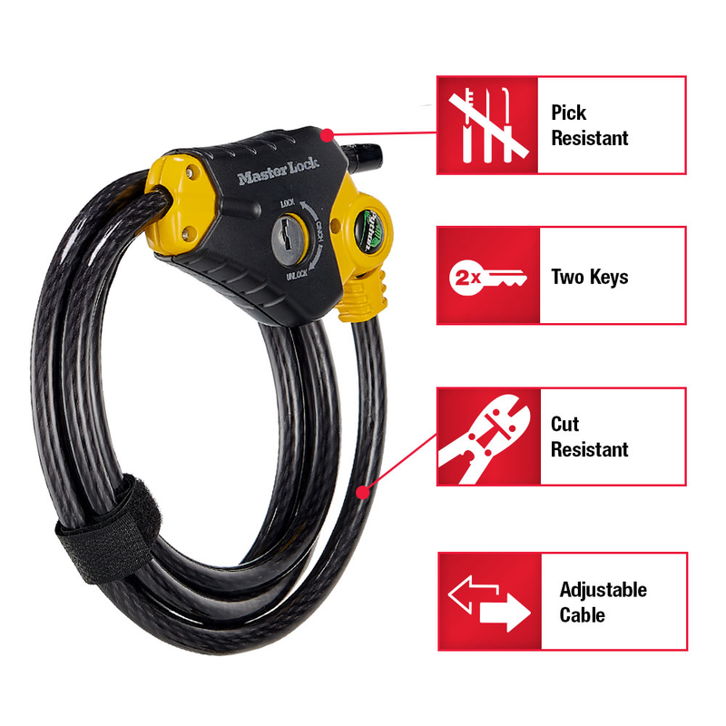 Python™ Adjustable Cable Lock 8413DPF