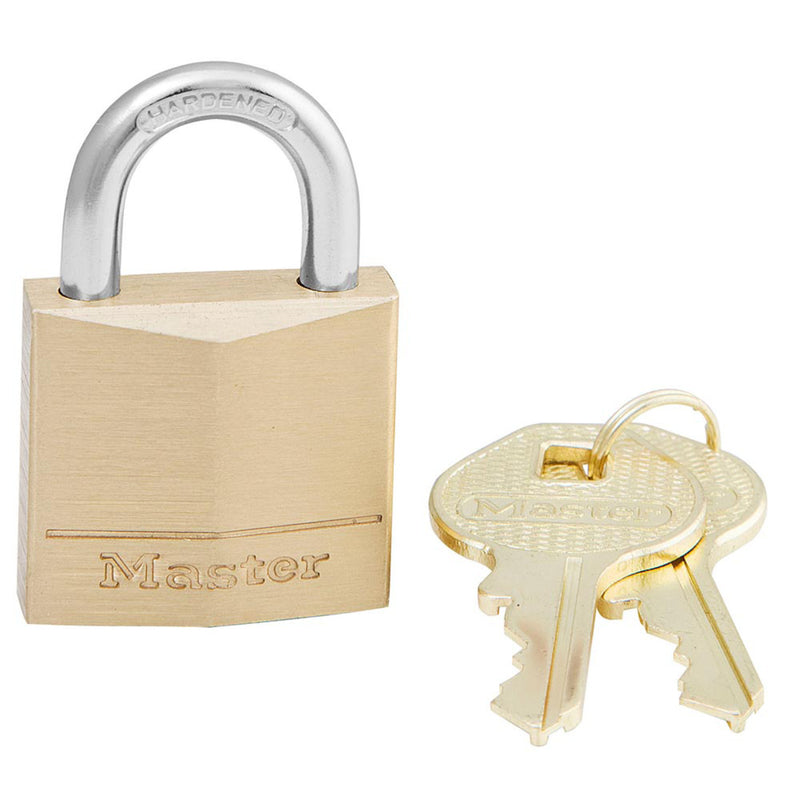 Solid Brass Padlock, 1-3/16 in Wide