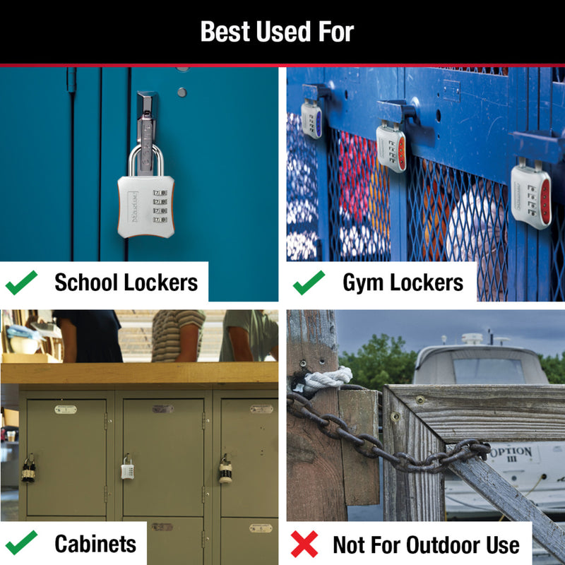 Large Set Your Own Combination Lock, 2 in Wide