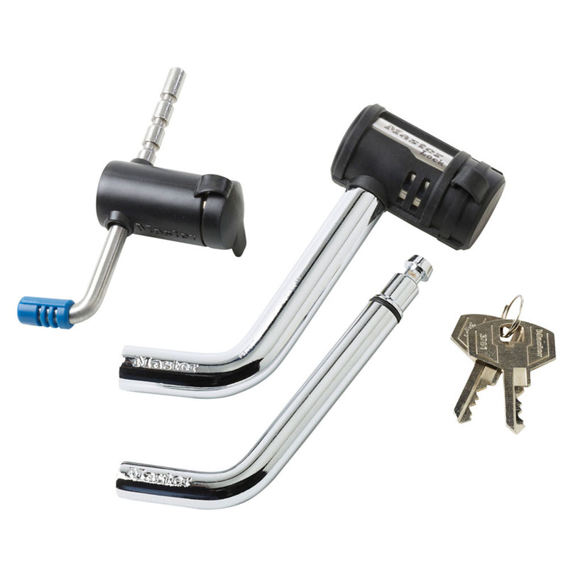 Trailer Coupler Lock, Swivel Head Receiver and Adjustable Latch, 2-3/4 in Length