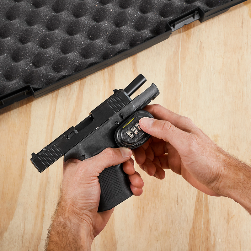 Steel and Zinc Combination Gun Trigger Lock, Set Your Own Combo