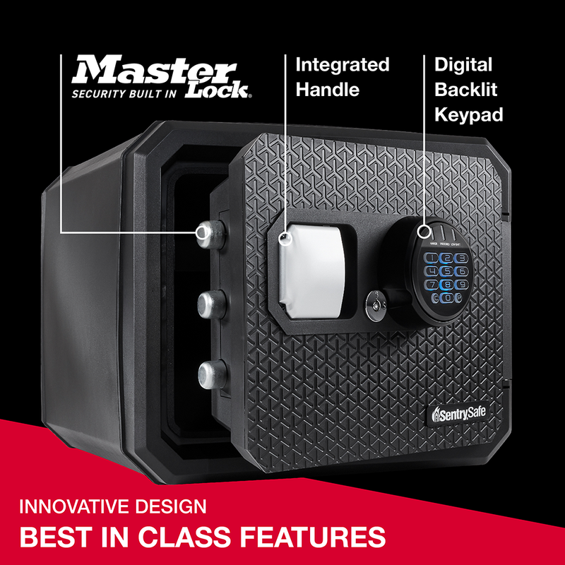Fireproof and Waterproof Safe with Backlit Digital Keypad and Override Key FPW082HTC