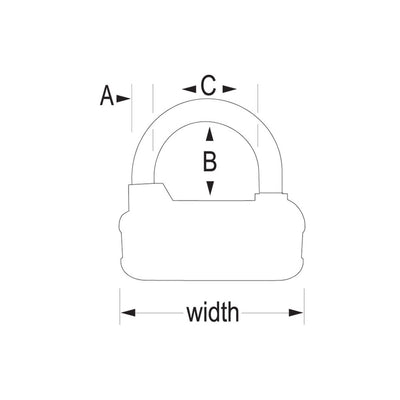 Large Set Your Own Combination Lock with Colored Dials, 2–1/2 in Wide