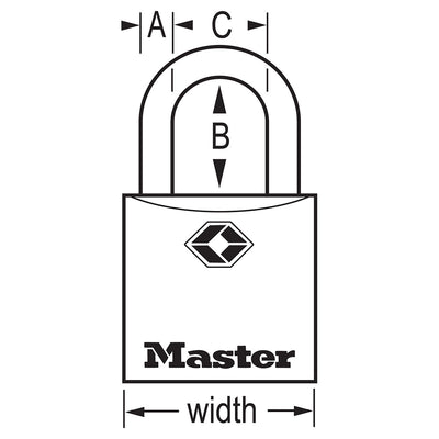 4683Q Solid Metal TSA-Approved Luggage Lock (4-Pack)