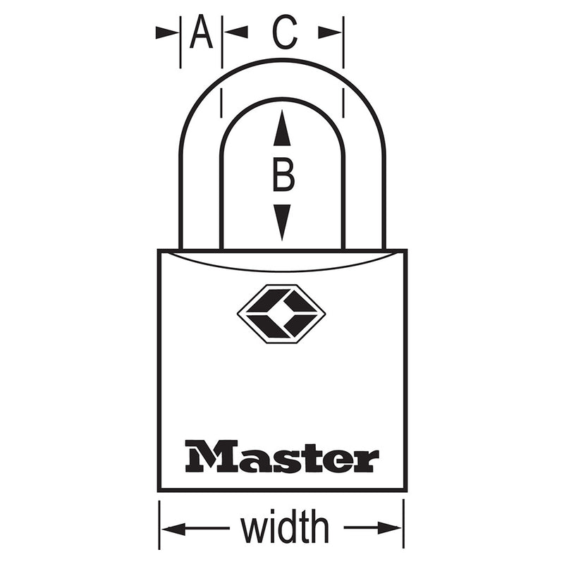 4683Q Solid Metal TSA-Approved Luggage Lock (4-Pack)