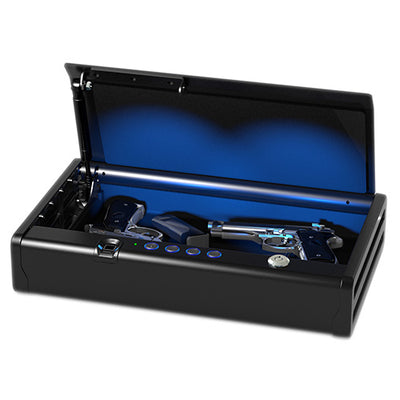 QAP2BLX XL Quick Access Biometric Pistol Safe with Lights