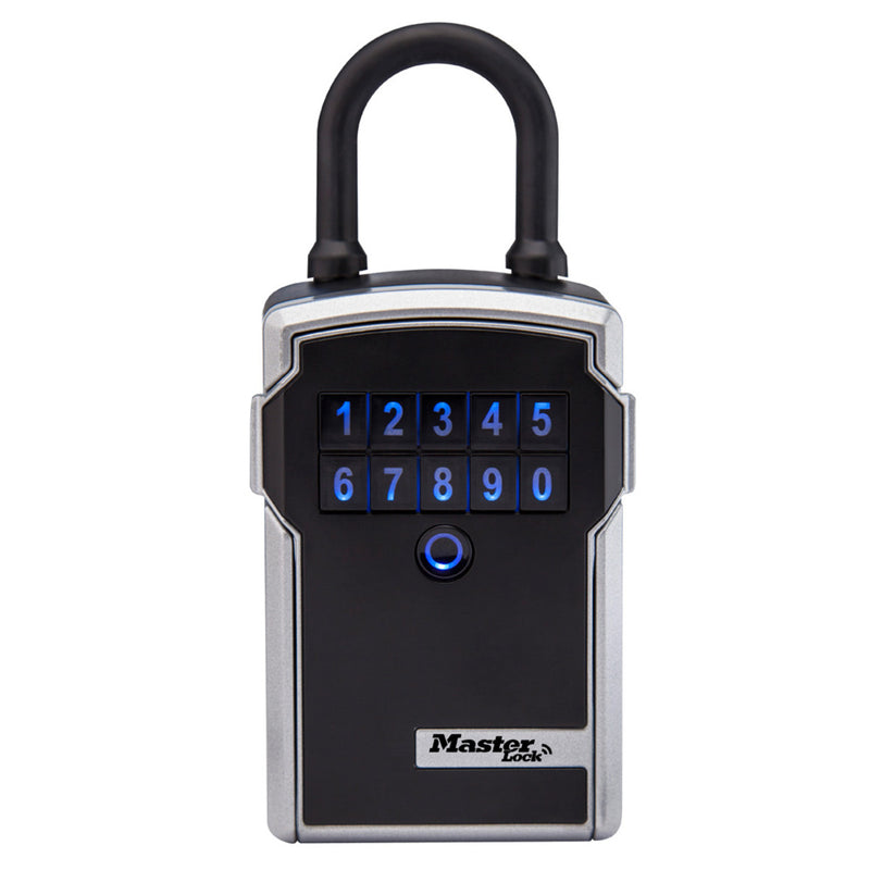 Portable Bluetooth® Lock Box for Keys, Metal, 3-1/4 in — 7-13/64 in