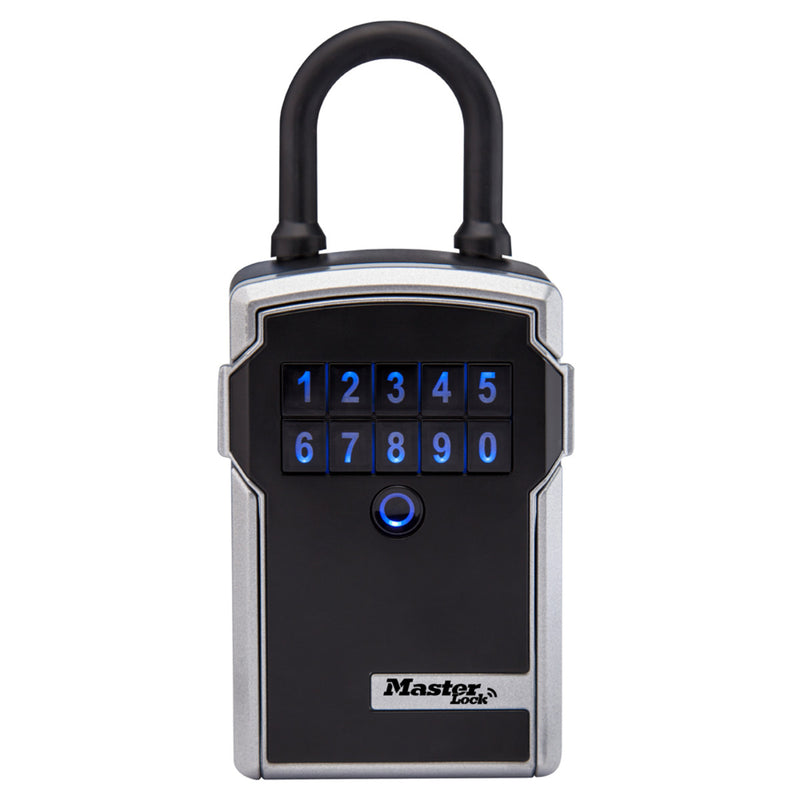 Portable Bluetooth® Lock Box for Keys, Metal, 3-1/4 in — 7-13/64 in