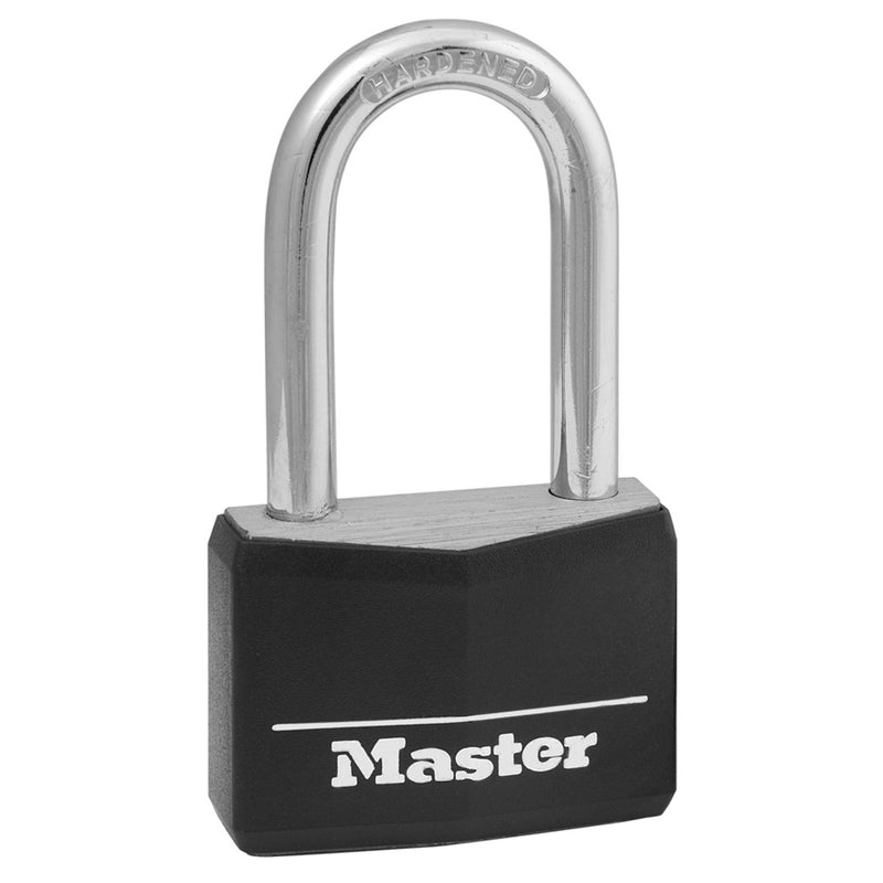 Vinyl-Covered Solid Body Padlock, 1-9/16 in Wide