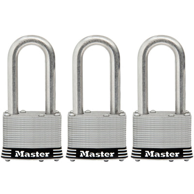 1-3/4in (44mm) Wide Laminated Stainless Steel Pin Tumbler Padlock