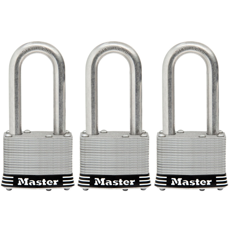 1-3/4in (44mm) Wide Laminated Stainless Steel Pin Tumbler Padlock