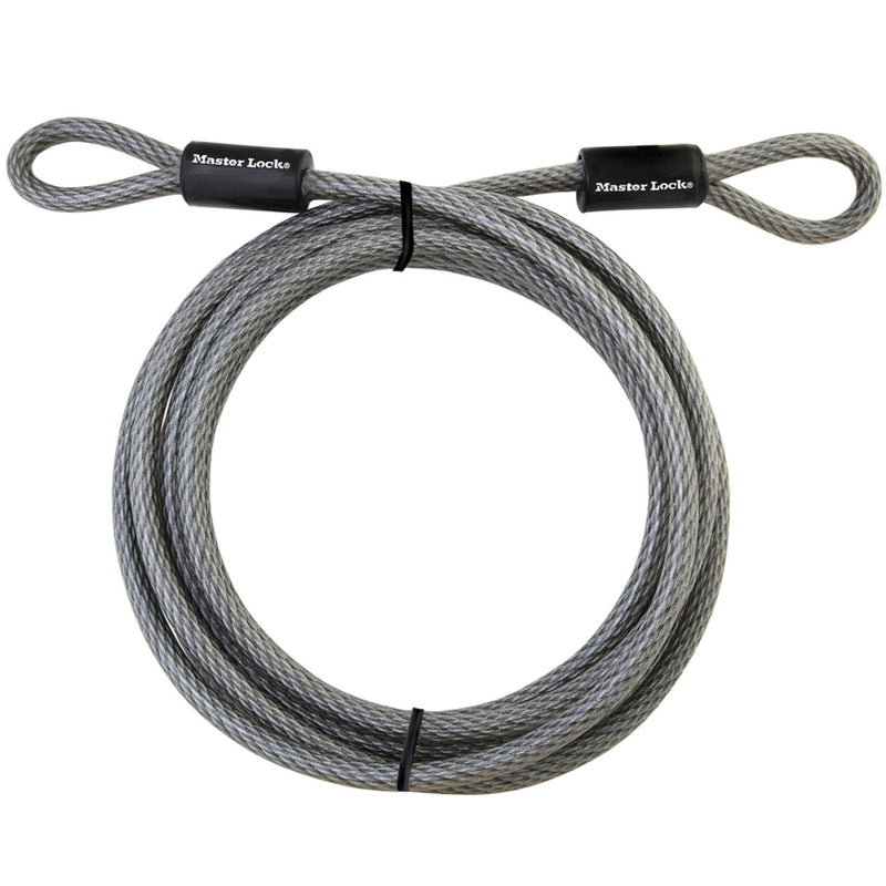 Braided Steel Looped End Cable, 15 ft x 3/8 in