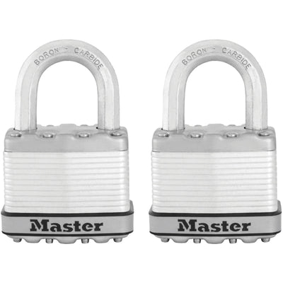 2in (51mm) Wide Magnum® Laminated Steel Padlock; 2-Pack