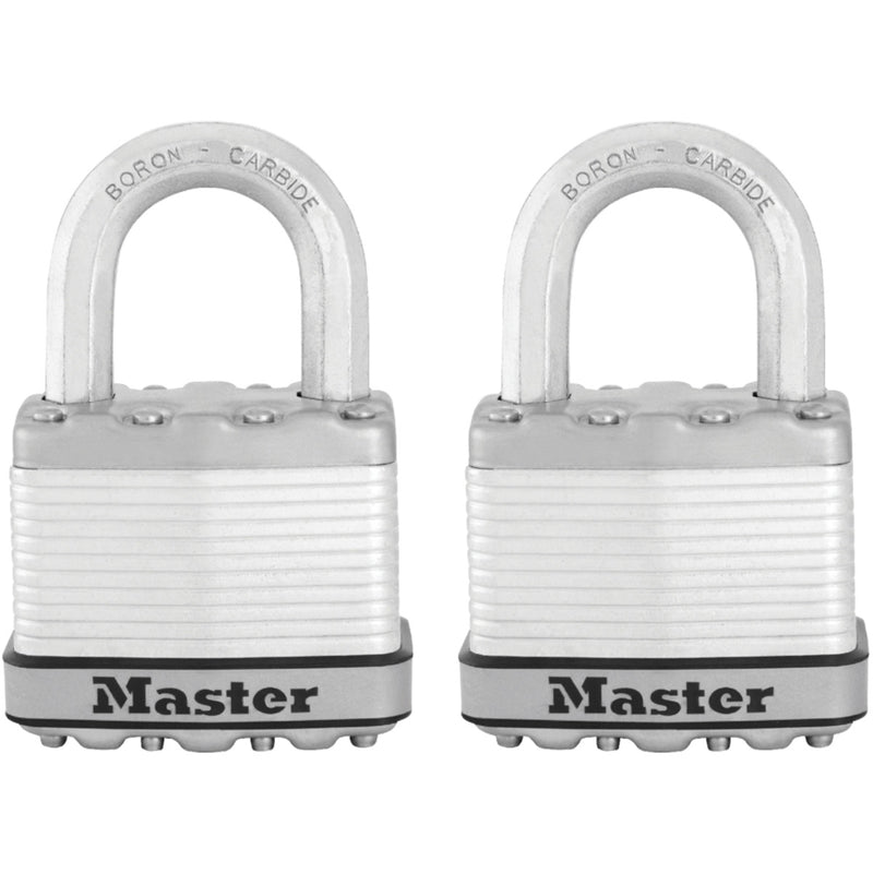 2in (51mm) Wide Magnum® Laminated Steel Padlock; 2-Pack