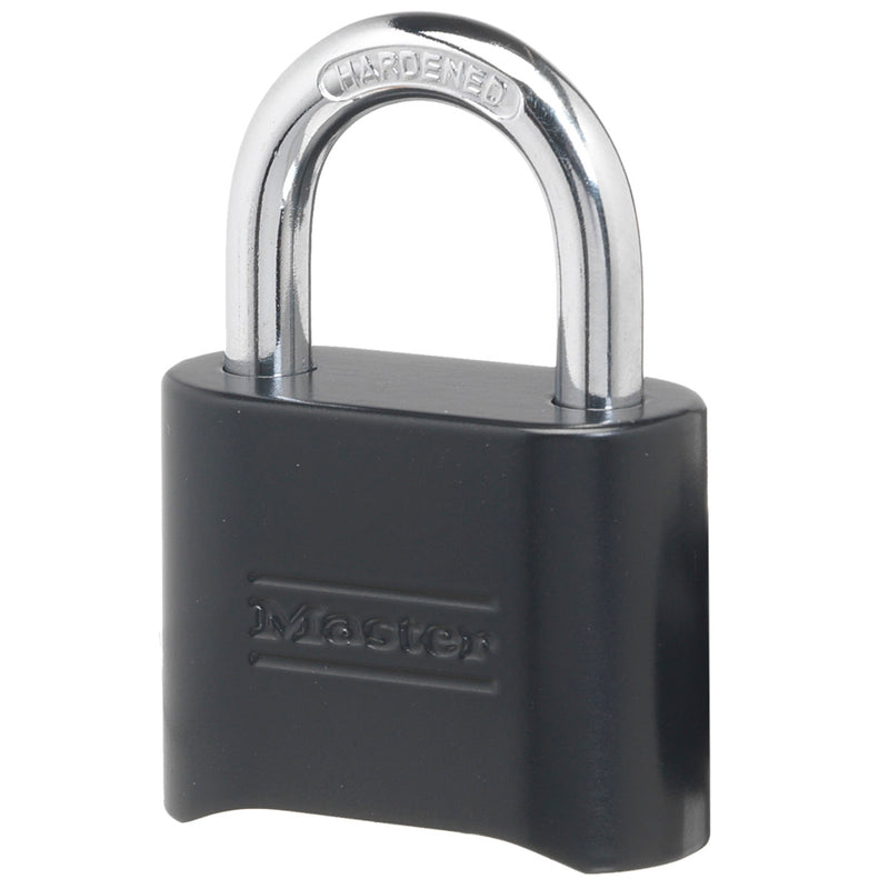 Black Solid Body Set Your Own Combination Lock, 2 in Wide