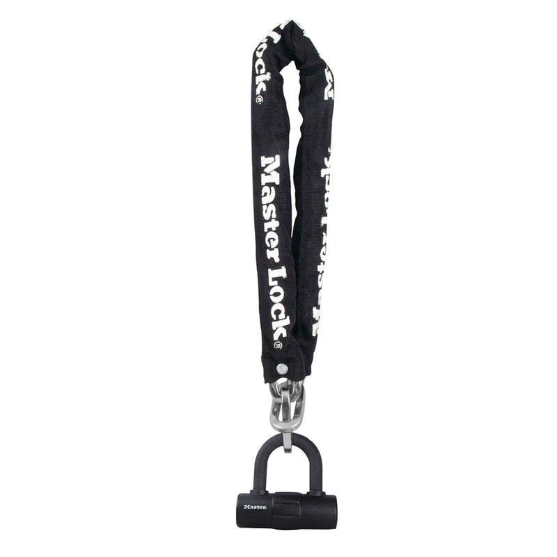 Hardened Steel Bike Lock Chain with Mini U–Lock, 3 ft x 10 mm