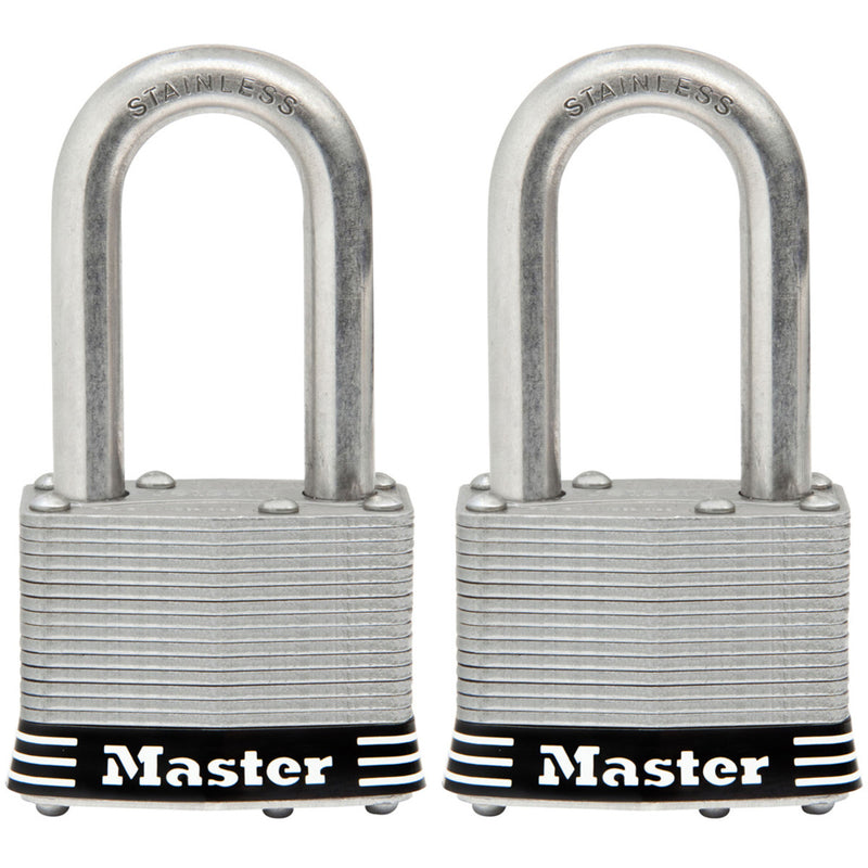 1-3/4in (44mm) Wide Laminated Stainless Steel Pin Tumbler Padlock