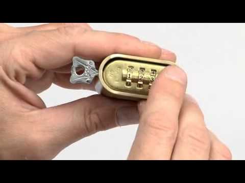 Bronze Solid Body Combination Lock, 2 in Wide